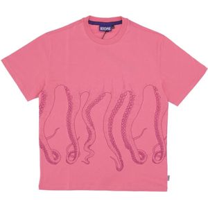 Octopus, Heren, Tops, Roze, Maat: XL Katoen,