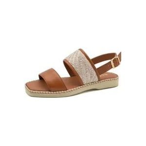 Hogan Sandal Ss24 , Brown , Dames , Maat: 39 EU