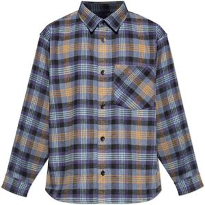Carhartt Wip, Heren, Overhemden, Blauw, Maat: M