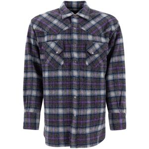 Beams Plus, Heren, Overhemden, Veelkleurig, Maat: S Wol,