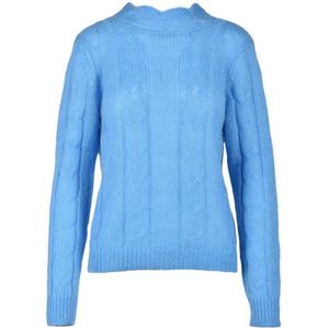 Weili Zheng, Dames, Truien, Blauw, Maat: M Wol,