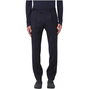 PT Torino, Heren, Broeken, Blauw, Maat: XL Wol,