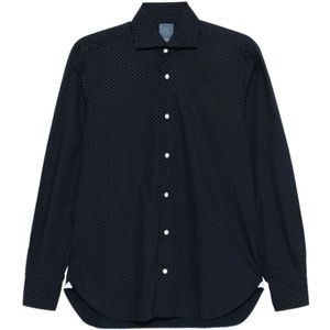 Barba, Heren, Overhemden, Blauw, Maat: 3XL