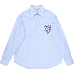 Philippe Model, Heren, Overhemden, Blauw, Maat: M Katoen,