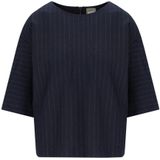 MM - KAYA - Blouseshirt - Viscosemix - Relaxed Fit - Krijtstreep