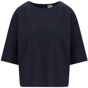 MM - KAYA - Blouseshirt - Viscosemix - Relaxed Fit - Krijtstreep