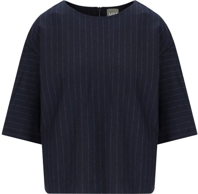 MM - KAYA - Blouseshirt - Viscosemix - Relaxed Fit - Krijtstreep