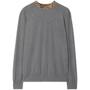 Burberry, Heren, Truien, Grijs, Maat: 2XL