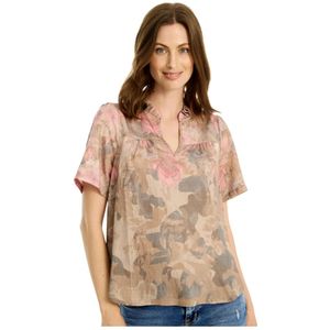 IN Front, Dames, Blouses & Shirts, Veelkleurig, Maat: M