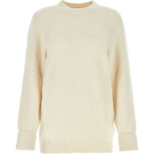 Maison Margiela, Dames, Truien, Beige, Maat: XS Katoen,