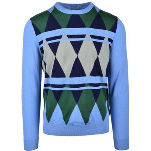 Ballantyne, Heren, Truien, Blauw, Maat: L Katoen,