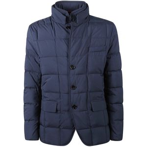 Fay, Heren, Jassen, Blauw, Maat: 3XL Leer,