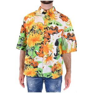 Msgm, Heren, Overhemden, Veelkleurig, Maat: XL Katoen,