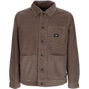 Vans, Heren, Jassen, Bruin, Maat: L Katoen,
