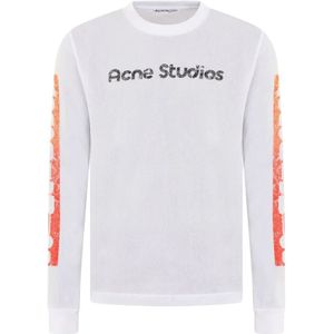 Acne Studios, Heren, Tops, Wit, Maat: L