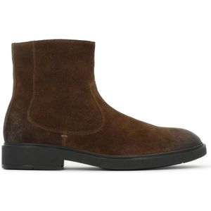 Kazar - Bruine Heren Suède Laarzen - 46 EU - Enkellaarsjes