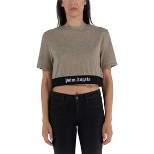 Palm Angels, Dames, Tops, Geel, Maat: L