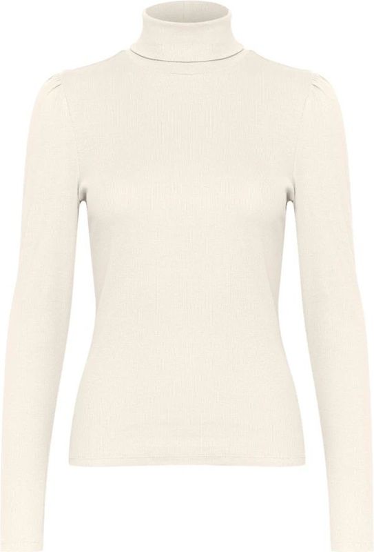 Gestuz - Rollneck Puff Top & T-Shirt - Beige - Dames