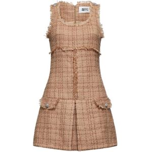 Silvian Heach, Dames, Jurken, Beige, Maat: 2XS Acryl,
