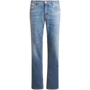Etro, Heren, Jeans, Blauw, Maat: W32 Denim,