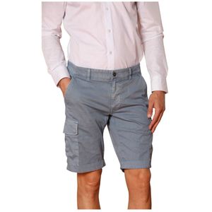 Mason's, Heren, Korte broeken, Blauw, Maat: S Katoen,