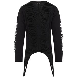 Rick Owens, Heren, Tops, Zwart, Maat: S Wol,