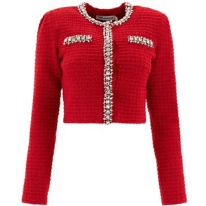 Self Portrait, Dames, Truien, Rood, Maat: L Katoen,