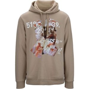 Burberry, Heren, Sweatshirts & Hoodies, Beige, Maat: M Katoen,