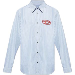 Diesel, Heren, Overhemden, Blauw, Maat: S Katoen,