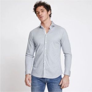 Desoto, Heren, Overhemden, Blauw, Maat: S Katoen,