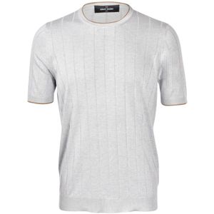 Gran Sasso, Heren, Tops, Grijs, Maat: S Zijde,