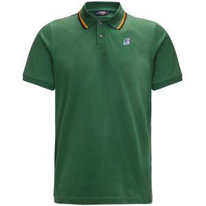 K-Way, Heren, Tops, Groen, Maat: S Katoen,