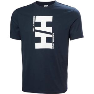 Helly Hansen, Heren, Tops, Blauw, Maat: L Katoen,