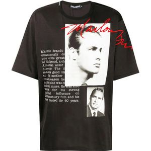 Dolce & Gabbana, Heren, Tops, Zwart, Maat: XS Katoen,