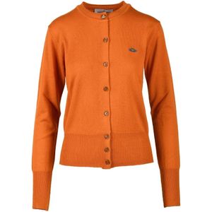 Vivienne Westwood, Dames, Truien, Oranje, Maat: XL Wol,