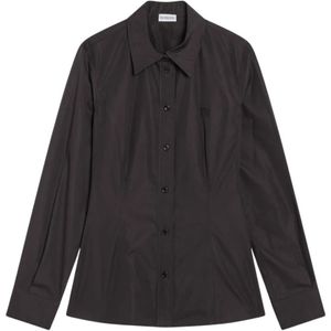 Burberry, Dames, Blouses & Shirts, Bruin, Maat: S