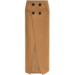 Dsquared2, Dames, Rokken, Bruin, Maat: 2XS Wol,