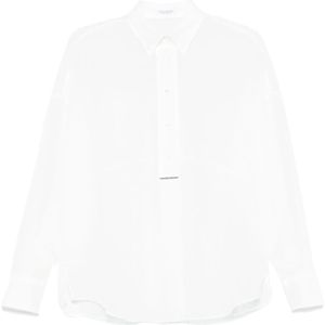 Brunello Cucinelli, Dames, Blouses & Shirts, Wit, Maat: XS Katoen,