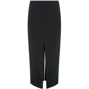 Bottega Veneta, Dames, Rokken, Zwart, Maat: XS Wol,
