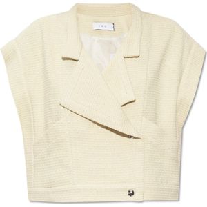 Iro, Dames, Jassen, Beige, Maat: L Tweed,