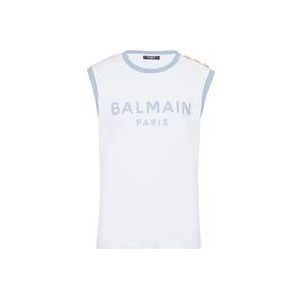 Balmain Paris 3-knoops tanktop , Multicolor , Dames , Maat: M