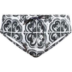 Dolce & Gabbana, Heren, Badkleding, Grijs, Maat: M