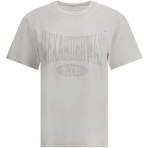 Alexander Wang, Dames, Tops, Wit, Maat: S Katoen,