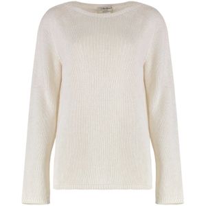 Max Mara, Dames, Truien, Beige, Maat: L Wol,