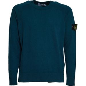 Stone Island, Heren, Truien, Groen, Maat: XL Wol,