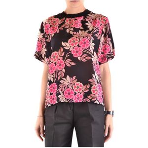 Msgm, Dames, Tops, Veelkleurig, Maat: XS Zijde,