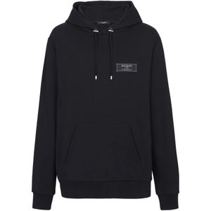 Balmain Pierre hoodie , Black , Heren , Maat: L