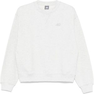 New Balance, Dames, Sweatshirts & Hoodies, Grijs, Maat: S
