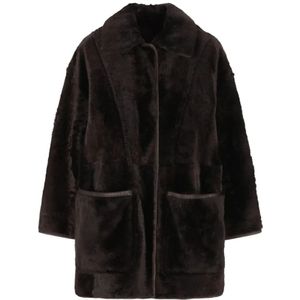 Max Mara, Dames, Jassen, Bruin, Maat: S