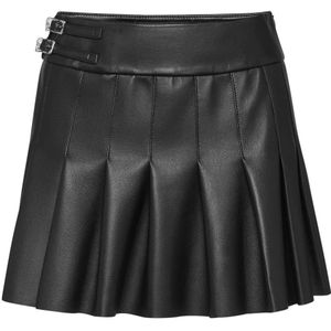 Philipp Plein, Dames, Rokken, Zwart, Maat: XL Leer,